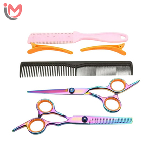 Professional <b>Barber</b> Scissors Kit Durable Stainless Steel <b>Blades</b> 5.5 Inch Customized Color Custom Made Size Salon OEM Wholesale - Product Image 2