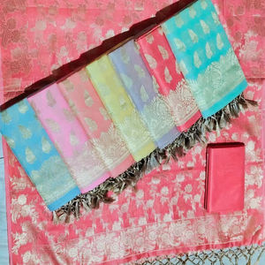 Costume en soie pure Banarasi 3 pièces - Product Image 1