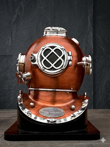 Casco de Buceo Estilo Vintage, Decoración Náutica Marítima, Réplica de Casco de Buzo de Aguas Profundas, Coleccionable Marino Antiguo para Exhibición en el Hogar - Product Image 4