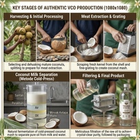 Aceite de Coco Virgen Extra Puro 100% Prensado en Frío, Sin Refinar, de Origen Orgánico, Listo para Usar, Larga Duración, en Litro