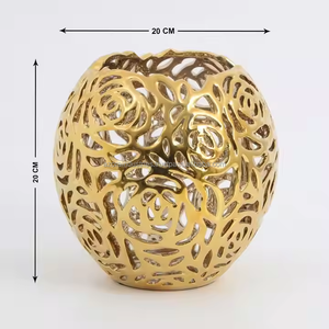 Latest Design Aluminium Flower <b>Vase</b> <b>Unique</b> Shape Wedding for Table Centerpieces Decorations by Azora industries - Product Image 5