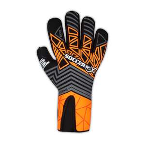 Gants de gardien de but de football hybrides en PVC noir pour adultes, équipement d'entraînement de protection des doigts - Product Image 5