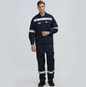 Combinaison de travail haute visibilité en polyester coupe-vent, vêtements de travail haute visibilité, combinaisons durables, uniforme de sécurité - Product Image 1