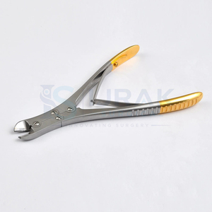 Coupe-fil chirurgical à double action Ijrak en acier inoxydable, instrument chirurgical vétérinaire durable, manuel, certifié CE, classe médicale - Product Image 1
