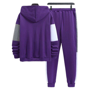 Survêtement de sport décontracté pour homme de haute qualité, ensemble à capuche 100 % coton, séchage rapide, vente en gros, meilleur design - Product Image 2