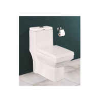 WC en céramique moderne de forme carrée, à poser au sol, monobloc, siphon en P, double chasse d'eau, cuvette de toilette, toilette à chasse d'eau