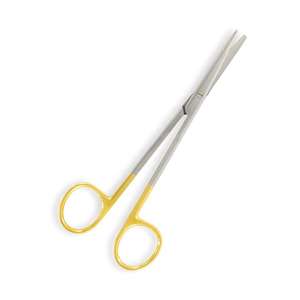 Tijeras de disección TC Metzenbaum con mango de carburo de tungsteno dorado, rectas y curvas, instrumentos quirúrgicos de operación, CE ISO, de Dentavex - Product Image 2