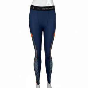 Women's Seamless Seamed Casual Yoga Leggings Spandex Breathable Anti-Bacterial <b>Knee</b>-Length Elastic Waist Yoga Leggings - Product Image 1