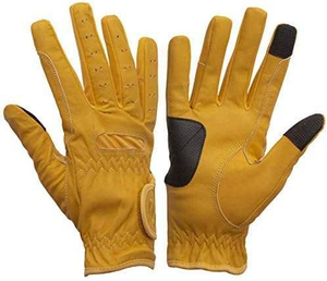 Vente flash - Gants d'équitation en cuir pour homme et femme avec grip en silicone, compatibles avec les écrans tactiles, pour l'entraînement sportif - Product Image 6