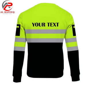 Nouveau design de sweat-shirt pour hommes, vente en gros, col rond, haute visibilité, réfléchissant, sweat-shirt d'hiver pour femmes, polaire, haute visibilité, coupe ajustée - Product Image 2