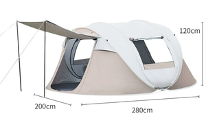 เต็นท์แคมป์ปิ้งอัตโนมัติแบบพับได้ พกพาสะดวกสำหรับกิจกรรมกลางแจ้ง กันน้ำ ทนทาน ป้องกันแสงแดด - Product Image 6