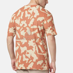 T-shirt pour homme en coton 100% coupe ample, imprimé par sublimation, personnalisable avec votre propre design, fabriqué avec les meilleurs matériaux. - Product Image 3