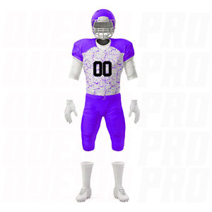 Uniformes de Fútbol Americano Sublimados de Alta Calidad para Hombre y Mujer, Material de Poliéster, Venta Caliente, Camisetas y Pantalones Personalizados para Equipos - Product Image 2