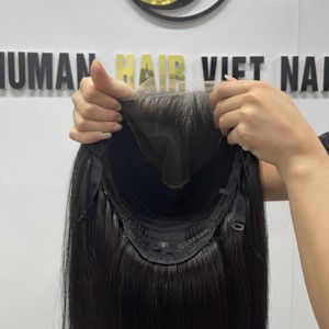 Haute qualité meilleure vente couleur naturelle Super longs cheveux humains bruts doux soyeux droite naturel suisse HD dentelle perruque extension de cheveux - Product Image 2