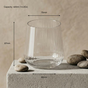 [Holar] Vasos de Plástico Transparentes Irrompibles con Diseño Ondulado de 14 oz, Hechos en Taiwán, para Catering, Cafetería y Fiestas - Product Image 3