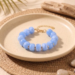Nueva Pulsera de Cuentas de Resina con Forma Irregular, en Oferta, para Fiesta, Hecha a Mano, Multicolor, Forma Redonda - Product Image 3