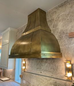 Functional Brass Range Hood Crafted For Modern Interiors Offering Reliable Exhaust Beautiful Decorative Brass Finish - Product Image 6