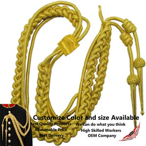 Aiguillette de Hombro Dorada de Mylar Azul Marino - Product Image 2