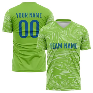 Último Diseño Personalizado de Camisetas de Fútbol Sublimadas y Transpirables, Nueva Llegada, Servicio OEM, Camisetas de Fútbol de Corte Regular - Product Image 1