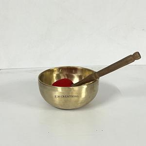 Cuenco tibetano de bronce hecho a mano de alta calidad, original, personalizado, martillado a mano, con temática budista, para meditación. - Product Image 2