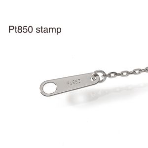 Cadena de eslabones de platino real Pt850 de Japón con corte espejo, nuevos estilos de lujo, collares largos unisex únicos para mujer, venta al por mayor. - Product Image 4