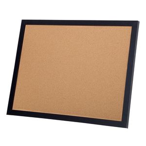 Tablero de Corcho de 36x24 Pulgadas con Marco de MDF y Adhesivos, Tablero de Anuncios con 10 Pioneses para Exhibición y Decoración - Product Image 3