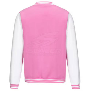 Factory Direct Supply Men Winter Varsity Jacket Premium Stitching <b>Covered</b> <b>Button</b> Closure Long Sleeve Design Stand Front - Product Image 2