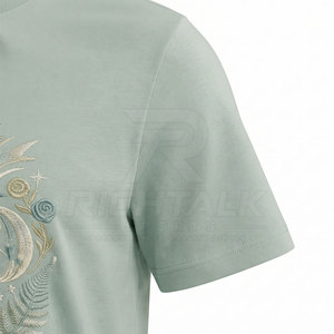 T-shirt brodé 100 % coton de haute qualité pour homme, léger, respirant, séchage rapide, manches courtes, personnalisable, style streetwear, prix bas - Product Image 6
