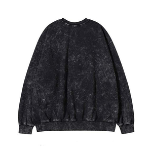 เสื้อสเวตเชิ้ตคอกลมทรงเรกูลาร์ฟิตสำหรับผู้ชาย ล้างสีแบบแอซิดวอช ราคาสมเหตุสมผล สวมใส่ง่าย - Product Image 4