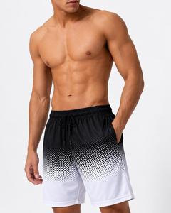 Pantalones Cortos Deportivos Transpirables de Color Sólido para Hombre con Cremalleras, Secado Rápido, Cintura con Cordón Ajustable, Corte Medio, de Poliéster - Product Image 6