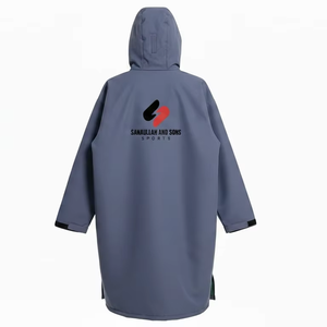Men Swim Parka <b>Jacket</b> Waterproof Warm <b>Fleece</b> <b>Lined</b> Hooded Winter Sports Team Wear Custom Wholesale Supplier - Product Image 6