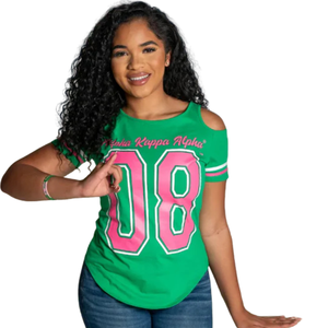 T-shirt imprimé à épaules dénudées pour femme, haut à manches découpées tendance, en coton premium, décontracté, à manches courtes, avec motif graphique - Product Image 6