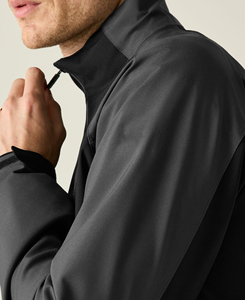 New Vintage Style Men's Windproof <b>Racer</b> <b>Jacket</b> Solid Color Polyester Full Zip Stand Collar Sporty Style 2026 Autumn Wear - Product Image 4