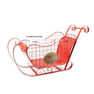 Decoración Navideña de Metal Rústico con Diseño Excelente, Trineo Navideño para una Mesa Elegante y Decoración del Hogar con Santa Claus - Product Image 1