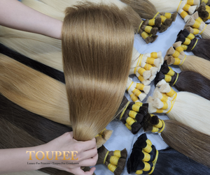 Extensiones de cabello humano natural y liso a granel, pelo Remy virgen natural, cutícula alineada, de fábrica mayorista - Product Image 4