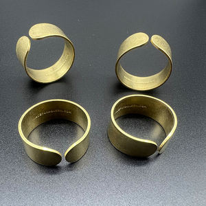 Raw Brass <b>Ring</b> Brass Band <b>Ring</b> Adjustable <b>Ring</b> <b>Blank</b> <b>Ring</b> Base Hoop Loop Connector Findings MS Handicraft Ms-wc-001 Durable - Product Image 5