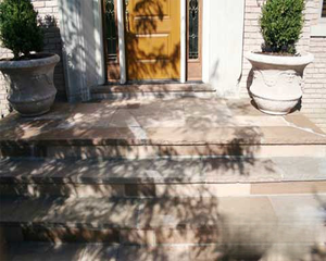 Dalles et carreaux de pavage GROCON en beige naturel pour patios et espaces extérieurs, et dalles en pierre pour aménagement paysager, patios et murs de jardin - Product Image 3