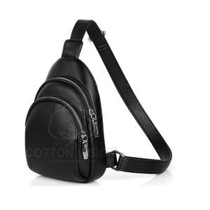 Bolso Bandolera de Cuero Genuino OEM/ODM, Bolso Mensajero Pequeño, Fabricante Mayorista de Bolsos Bandolera de Cuero de Moda - Product Image 1