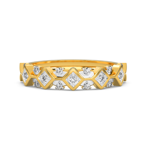 Luxury Silver Moissanite <b>Ring</b>, Geometric Diamond Design, Brilliant Sparkle <b>Statement</b> <b>Ring</b> for Women, Fine Jewelry Gift - Product Image 2