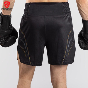 Shorts de boxe unisexes pour adultes, respirants, avec logo et design personnalisés OEM de haute qualité, pour la boxe, le kick-boxing et le Muay Thai - Product Image 2