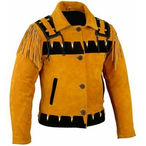 Authentic <b>Western</b> Leather Indian Carnival <b>Jacket</b> - Product Image 1