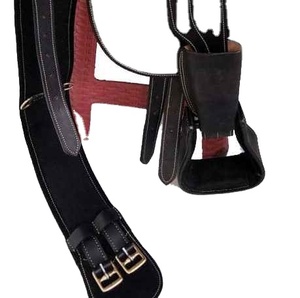 Silla de Montar de Cuero Genuino Internacional de Alta Calidad, Silla de Montar Occidental de Algodón Transpirable y Cómoda para Carreras de Caballos - Product Image 5