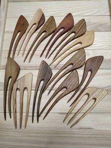 Handmade Waterproof Eco-Friendly Wooden Hair Fork Spiral Design Natural Wood Hair Accessory for Women Bun Stick-Party Wedding - Product Image 5