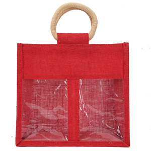 Bolsa de Yute Ecológica a Rayas de Alta Demanda con Cierre de Hombro, Asa Larga, Tamaño Personalizado, Reutilizable, Venta al por Mayor, Uso Diario - Product Image 1