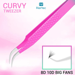 Customized Pink & Green Gradient Color Premium Quality Stainless Steel Beauty Instruments Eyelash Extension and Volume Tweezers - Product Image 5