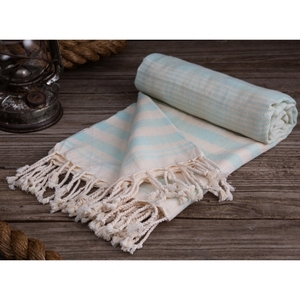 Vente en gros en Inde – Serviette de hammam personnalisée, serviette de plage Fouta jacquard super douce et portable, serviette Fouta à séchage rapide - Product Image 2