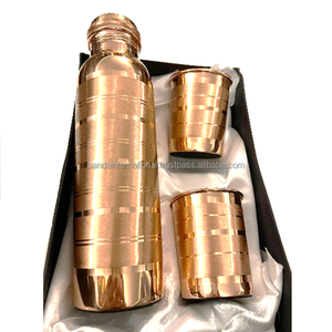 Pure <b>Copper</b> <b>Bottle</b> With Polish Finished Indian Hand Made Health Benefits <b>Copper</b> <b>Bottle</b> Metal <b>Drinking</b> Water <b>Bottle</b> - Product Image 6