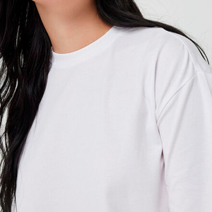 Camisetas Personalizadas de Cuello Redondo para Mujer, Verano, 100% Algodón, Transpirables, de Secado Rápido, Ecológicas, 200g, Alta Calidad, Logotipo Personalizado, Corte Regular - Product Image 2
