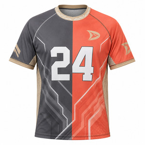 เสื้อเจอร์ซีย์คอร์นโฮลลายเรขาคณิตแบบกำหนดเองสำหรับผู้ชาย OEM ผ้าโพลีเอสเตอร์ตาข่ายแห้งเร็ว ชุดยูนิฟอร์มทีมสำหรับการแข่งขัน - Product Image 2