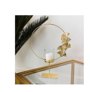 Metal Candle Jar Round Candle Vessels for Home and Hotel Party Tableware Decoration Handmade - Product Image 1